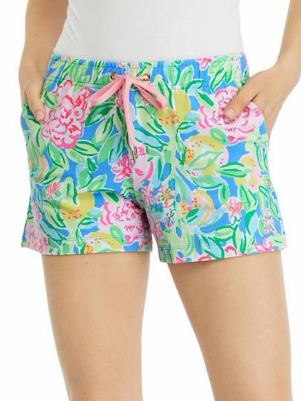 Lilly Pulitzer Loxley Knit Shorts Multi Grove Garden Large